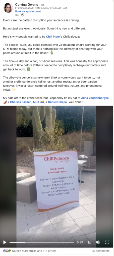 Corinna gives her take on Chilipalooza's channel marketing campaign